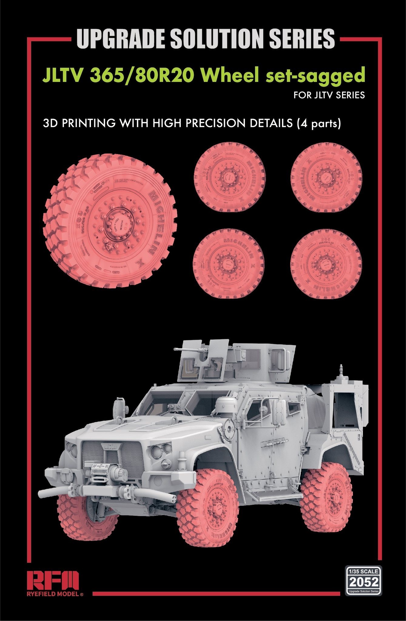 RM-2052 3D PRINTING Wheel Set-sagged