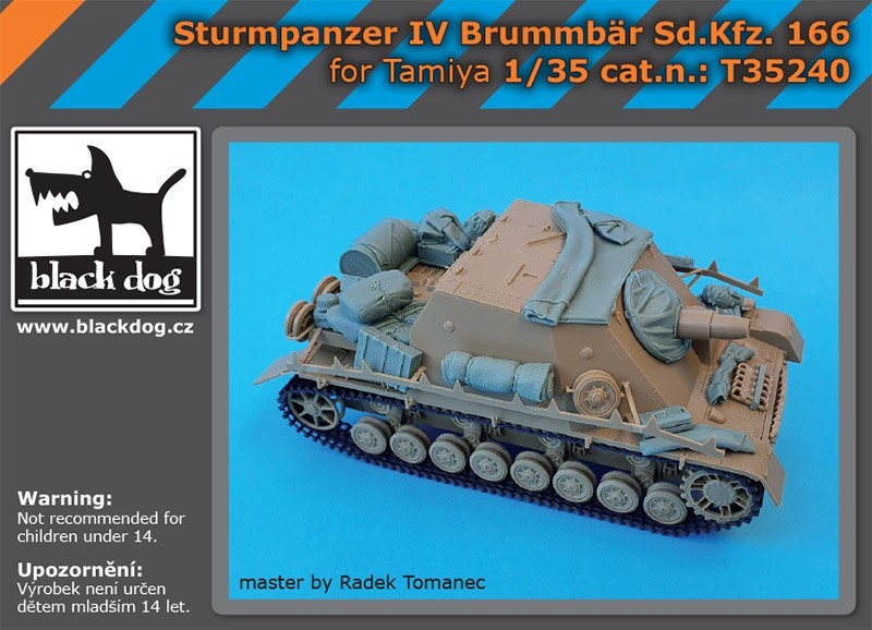 T35240    1/35 Sturmpanzer IV Brummbar Sd.Kfz. 166 Accessories set  for Tamiya