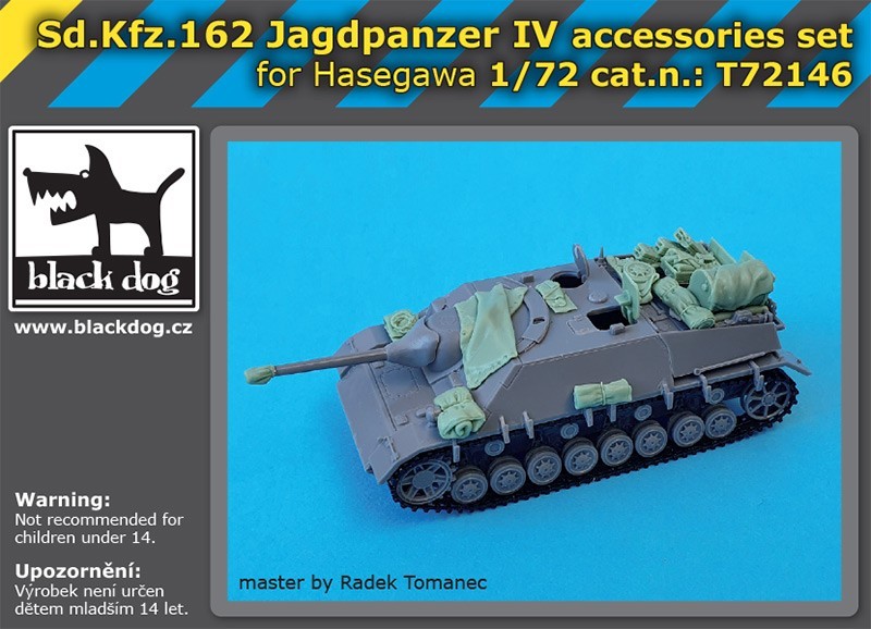 T72146    1/72 Sd.Kfz 162 Jagdpanzer IV accessories set for Hasegawa