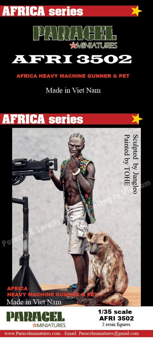 AFRI-3502 - Africa Heavy Machine Gunner & Pet