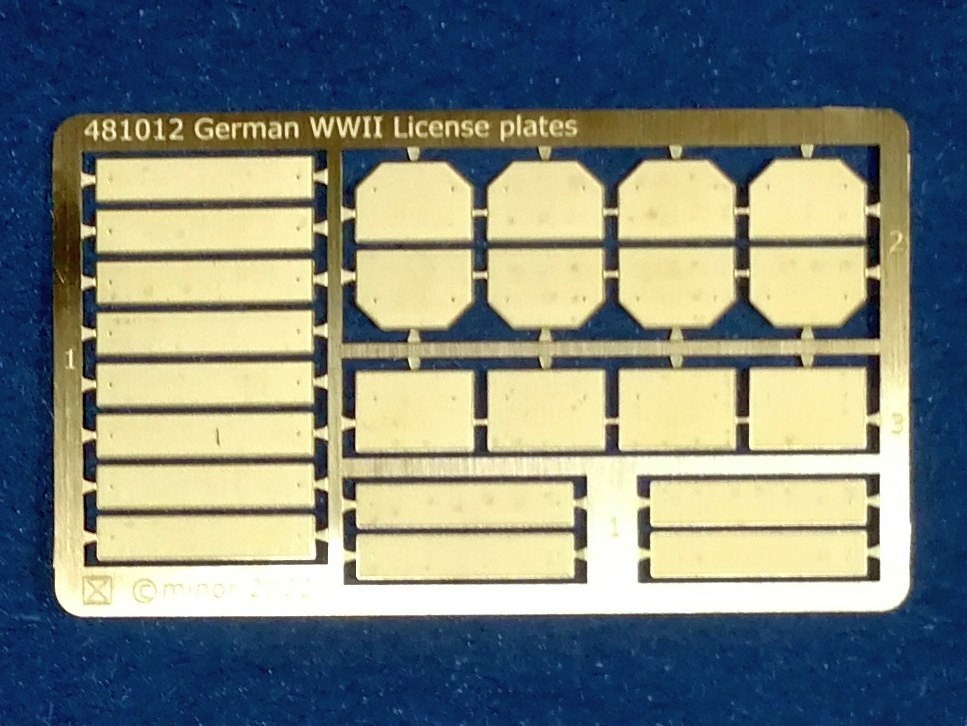 481012 German WWII License Plates
