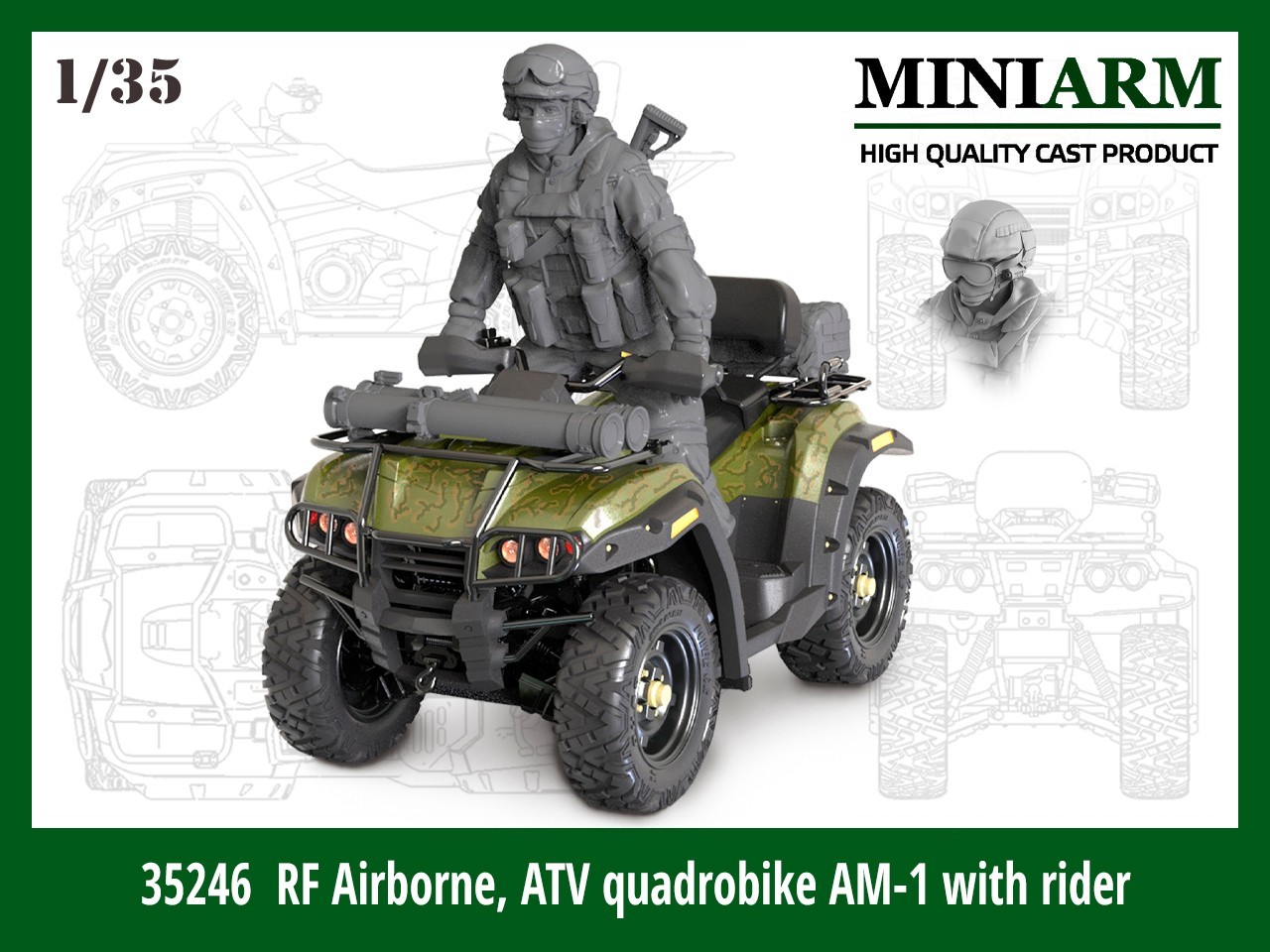35246 ATV AM-1 w Driver & Accessories (Airborne)