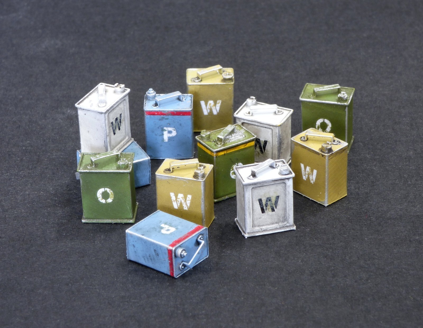 British canisters POW - embossed