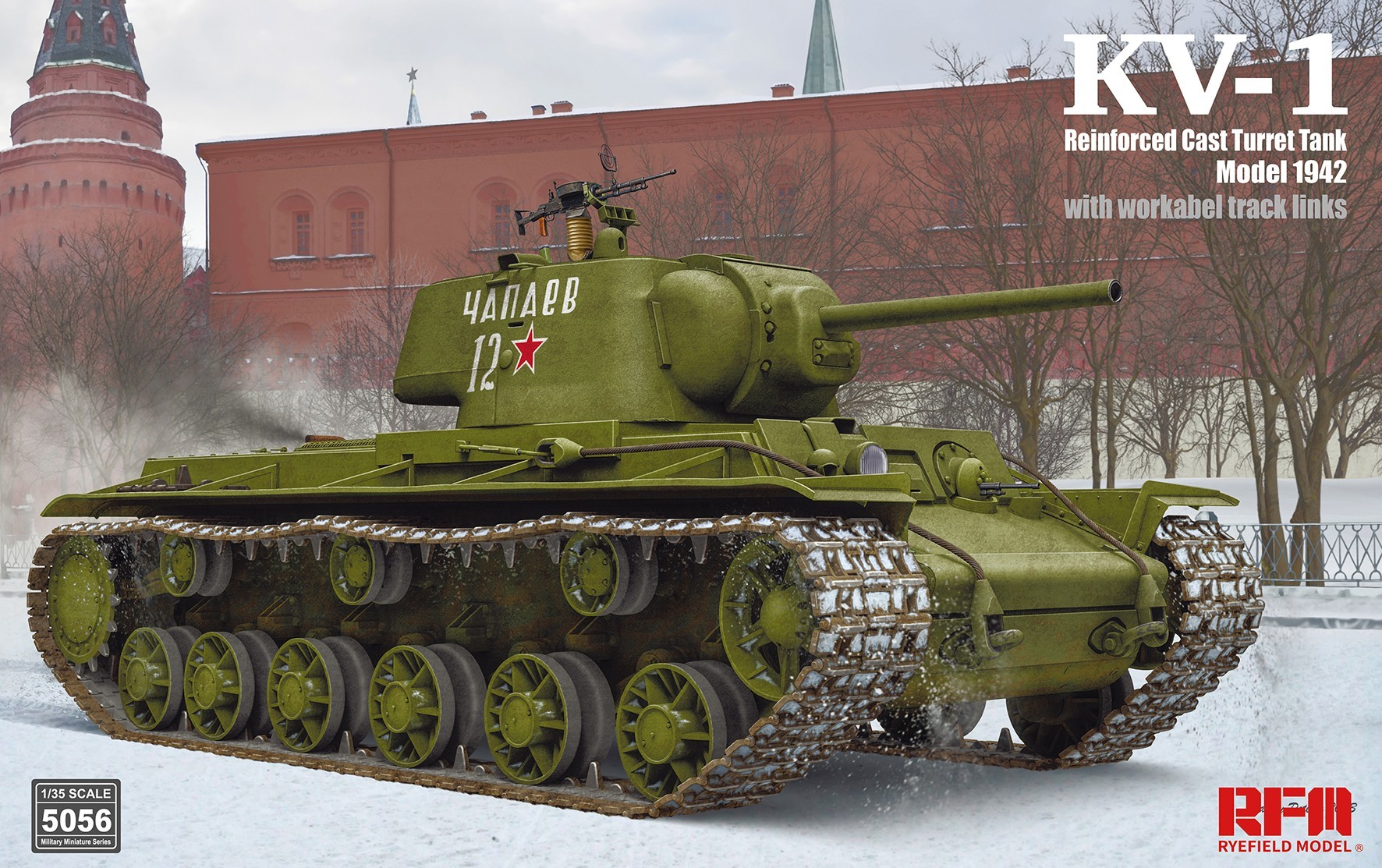 RM-5056 KV1 Reinforced Cast Turret Tank Model 1942