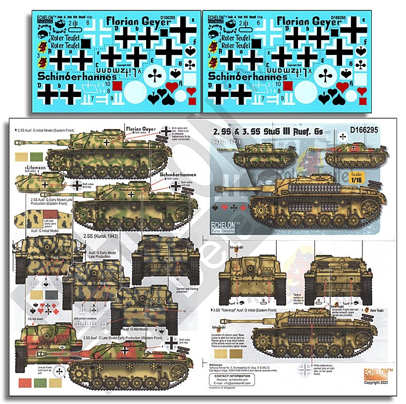 D166295 1/16 2. SS & 3. SS StuG III Ausf. Gs   [1/16]