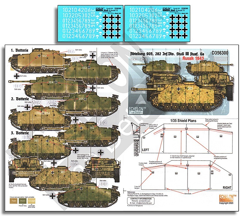 D356300 Abteilung 905 282 Inf.Div. StuG III Ausf. Gs   [1/35]