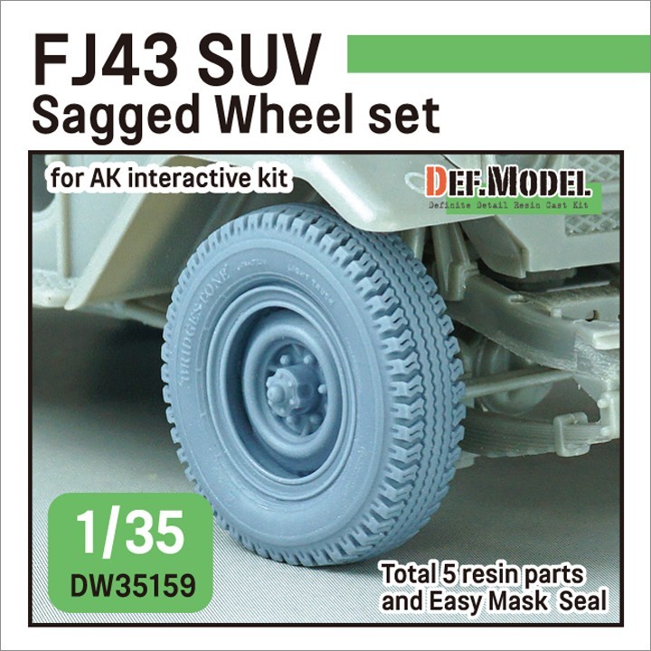 DW35159 FJ43 SUV Sagged Wheel set