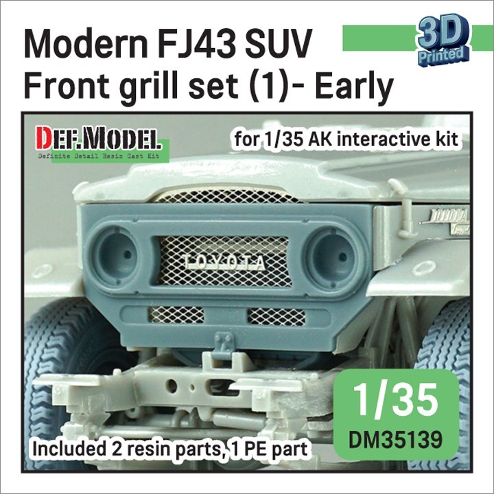 DM35139 Modern FJ43 SUV front grill set (1) - Early