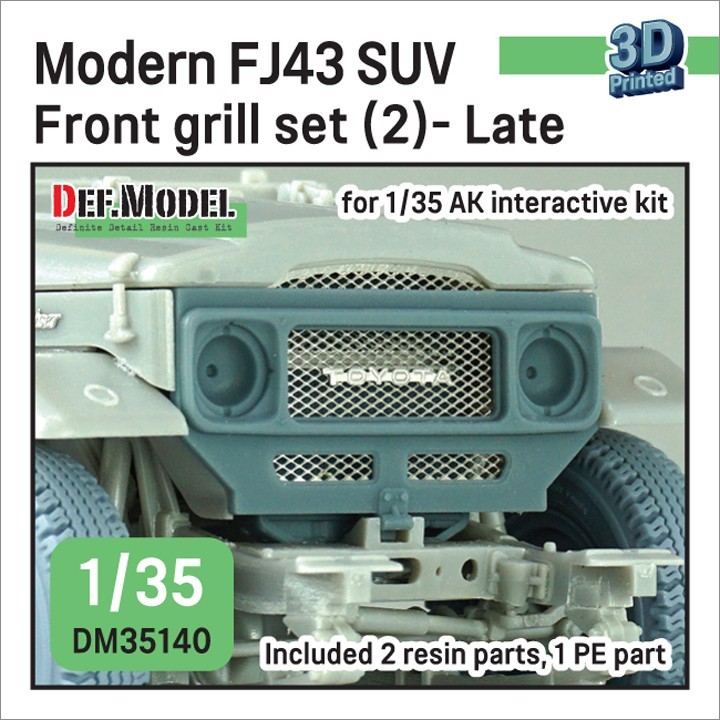 DM35140 Modern FJ43 SUV front grill set (2) - Late
