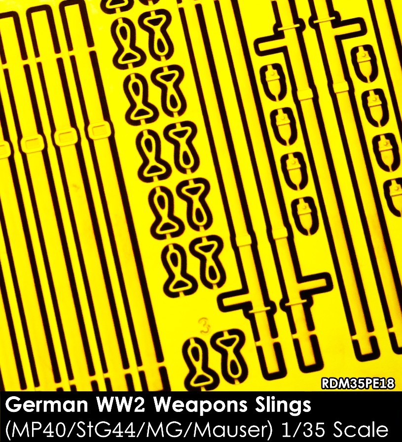 RDM35PE18  German WW2 Weapons Slings (MP40, StG 44, kar98k, MG34/42)