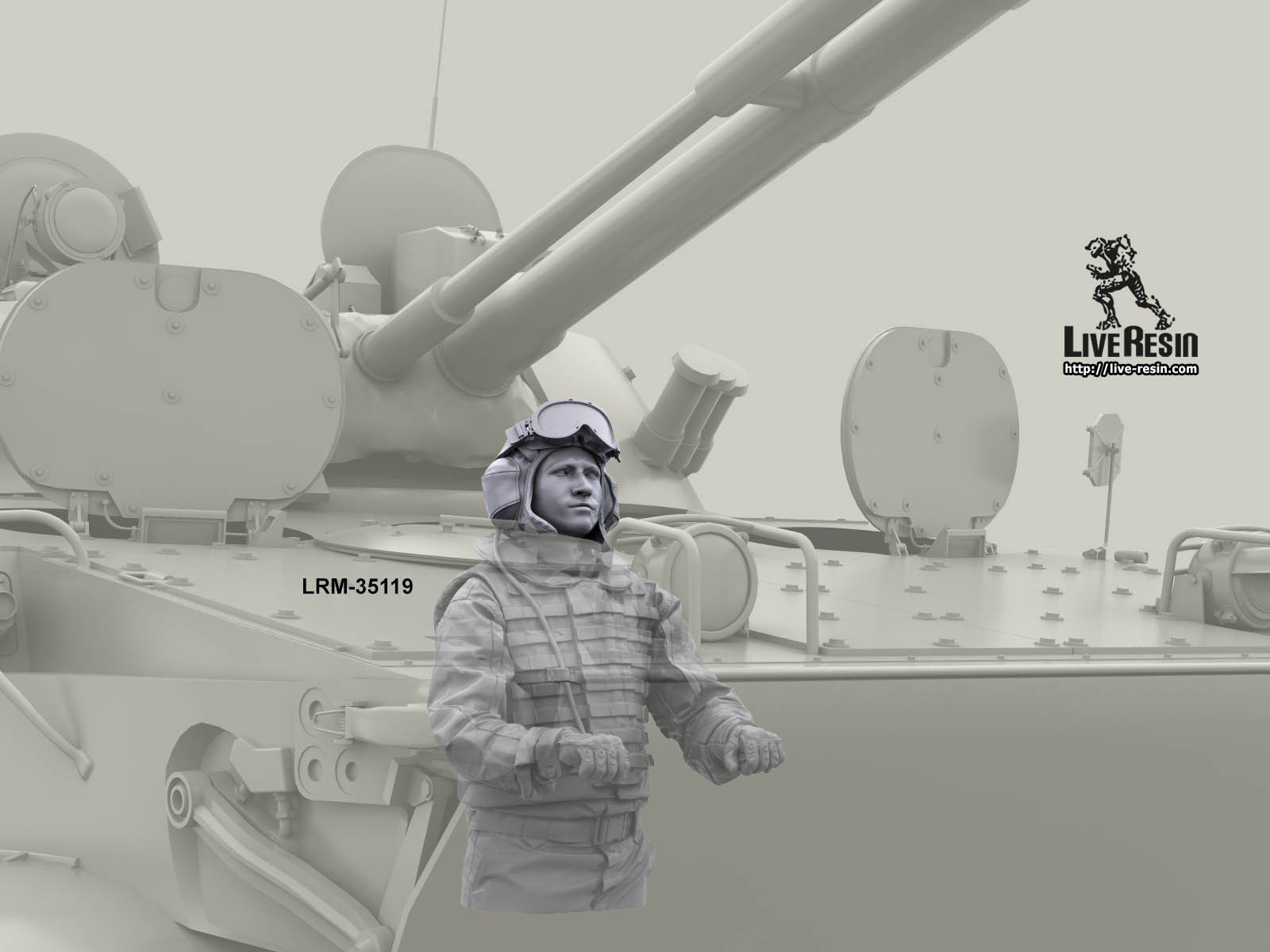 LRM-35119 Modern Russian soldier, armor vehicle driver