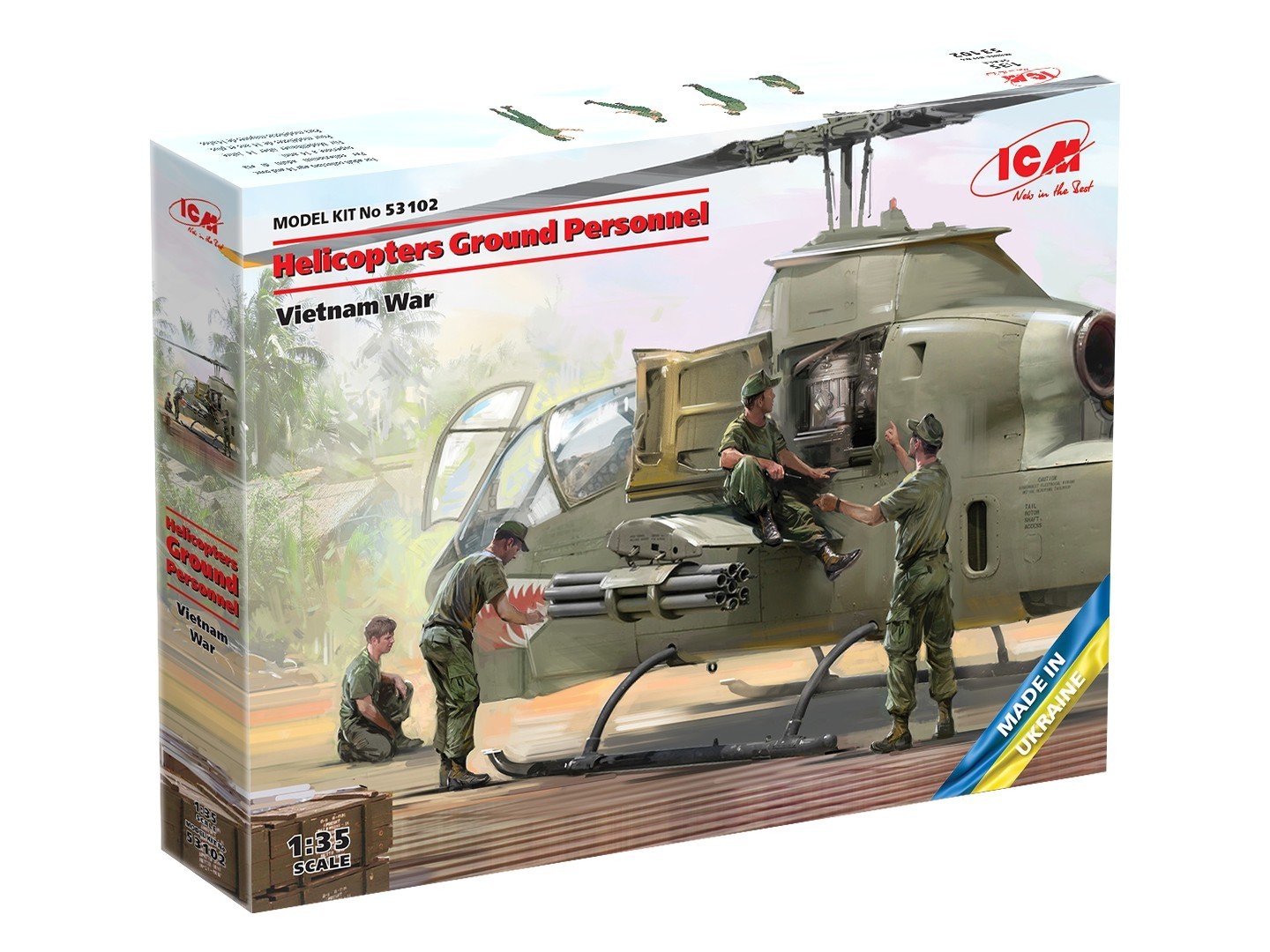 Helicopters Ground Personnel  Vietnam War