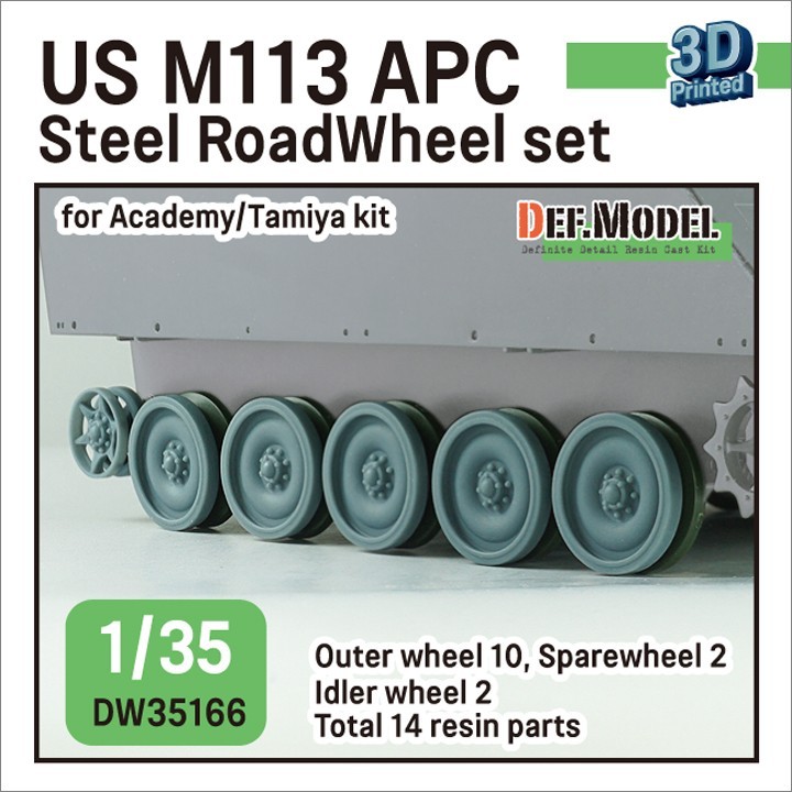 DW35166 - US M113 APC Steel Roadwheel set