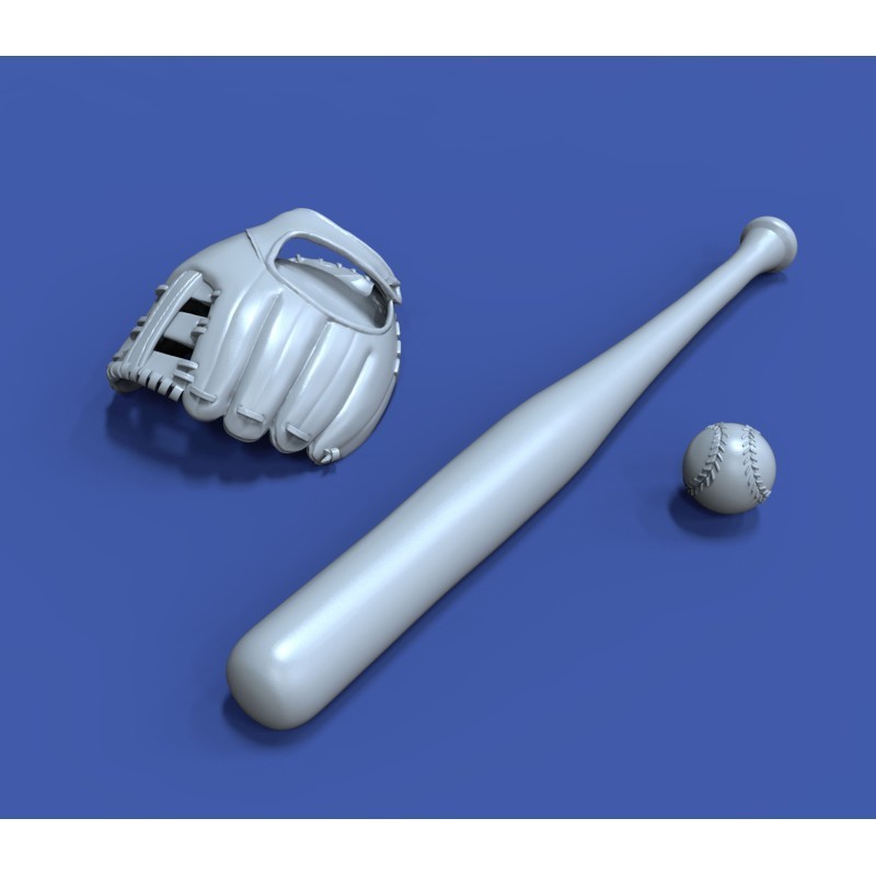 1019 Baseball accessories set (1/16 scale)