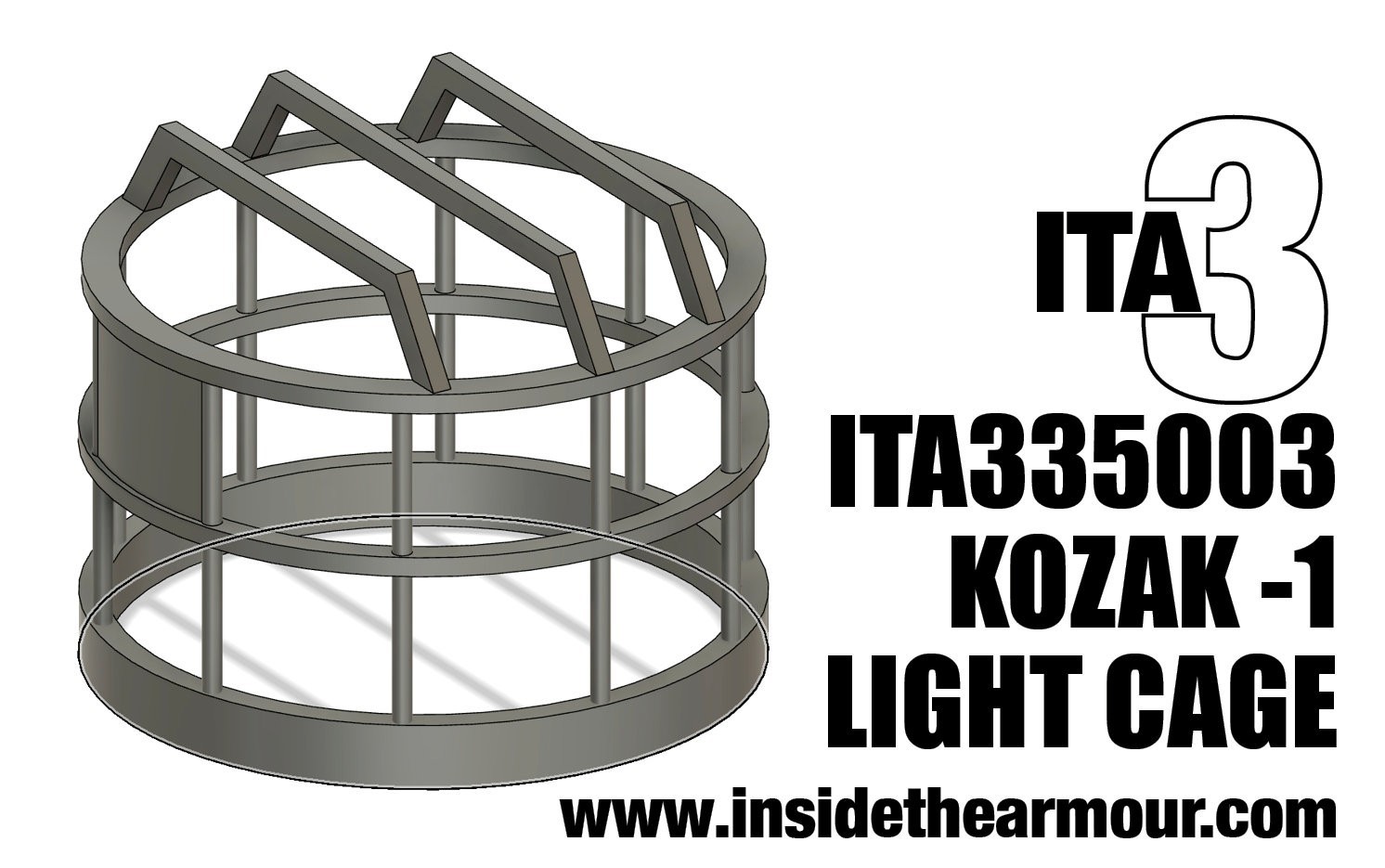 ITA335003 1/35 Kozak Light Cage (for ICM)