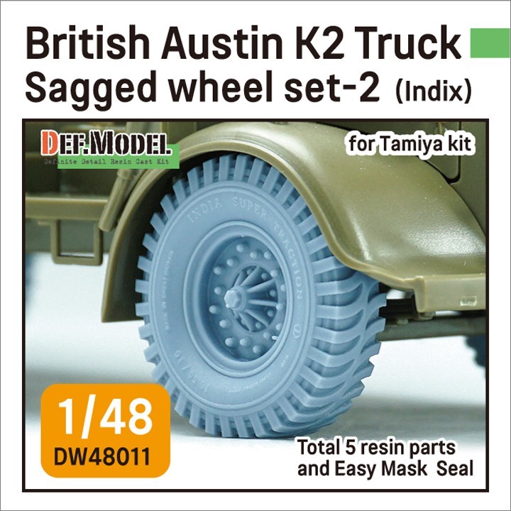 DW48011 British Austin K2 Truck Sagged wheel set (2)