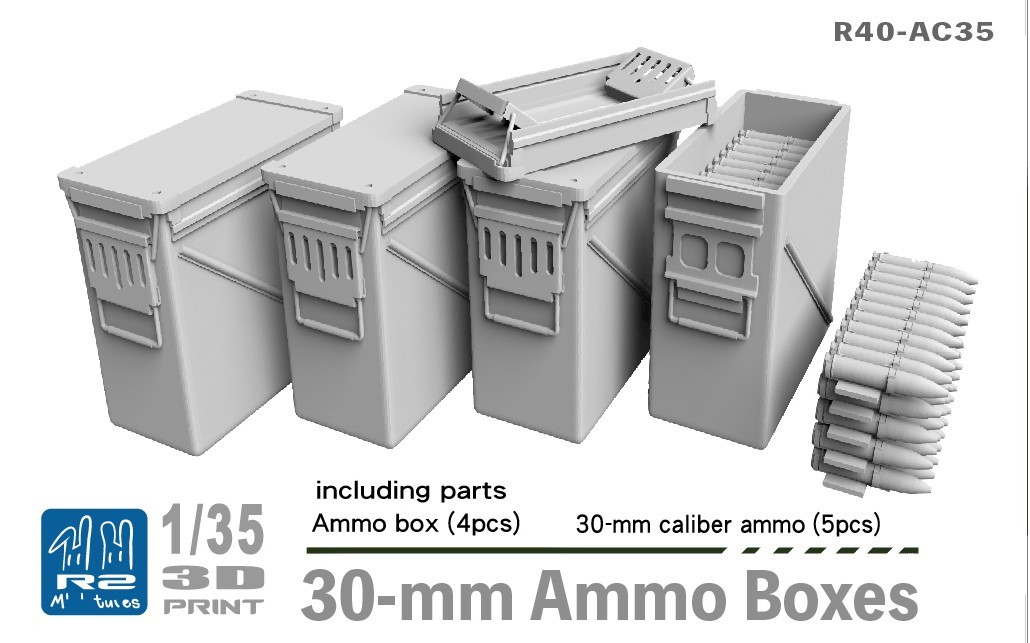 R40-AC35 U.S Army 30-mm Ammo Boxes(4 pcs)
