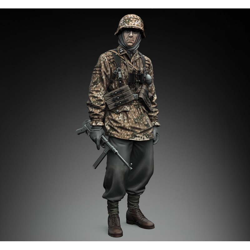 1000 German SS soldier with MP 40-WWII (1/16 scale)