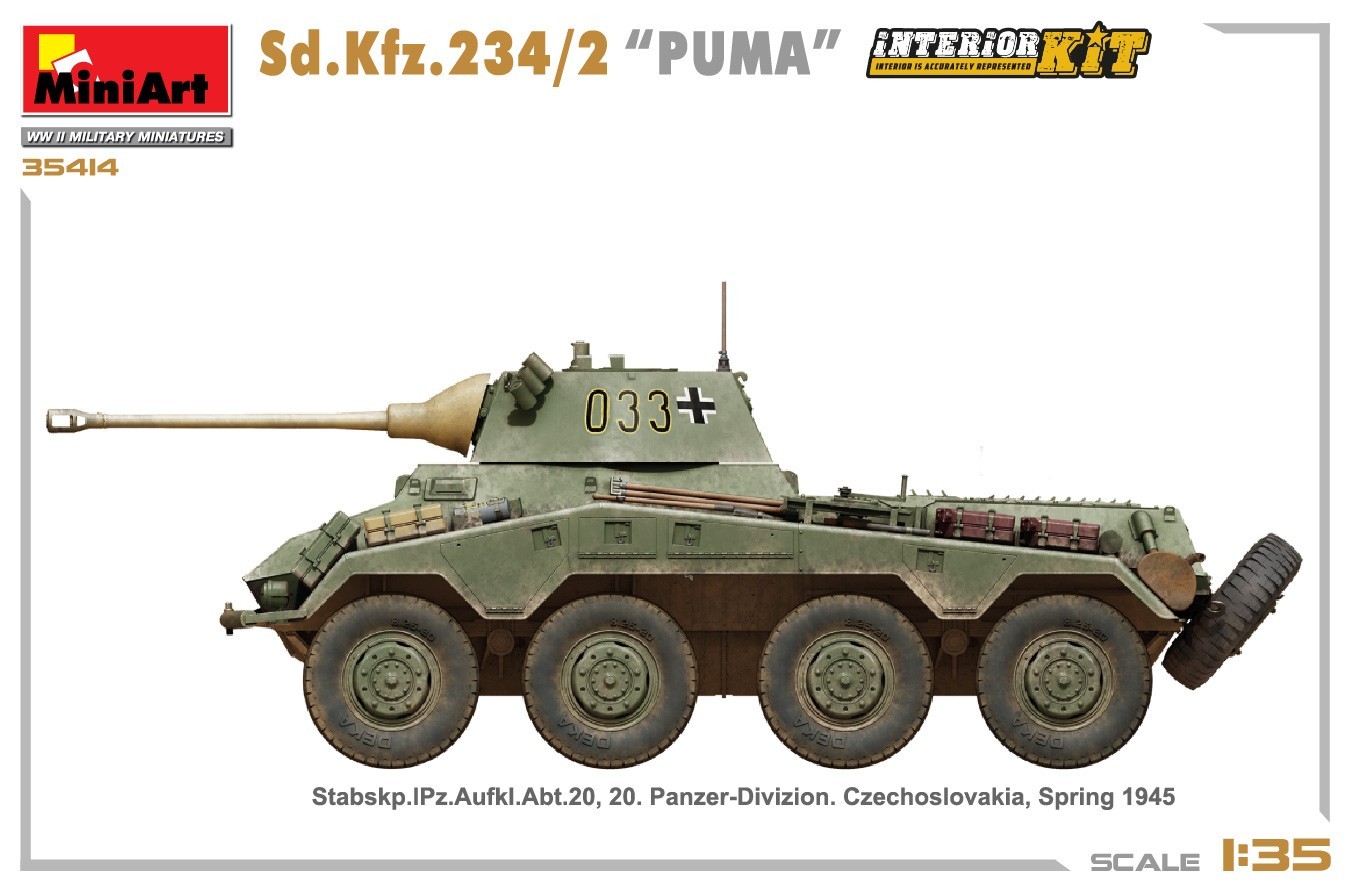 35414 SD.KFZ.234/2 PUMA with FULL INTERIOR | Armorama™