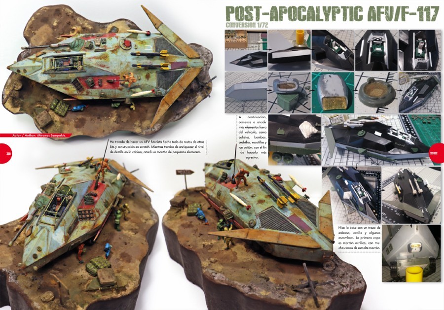 Post-apocalyptic AFV / F-117. Mironas Lampakis.