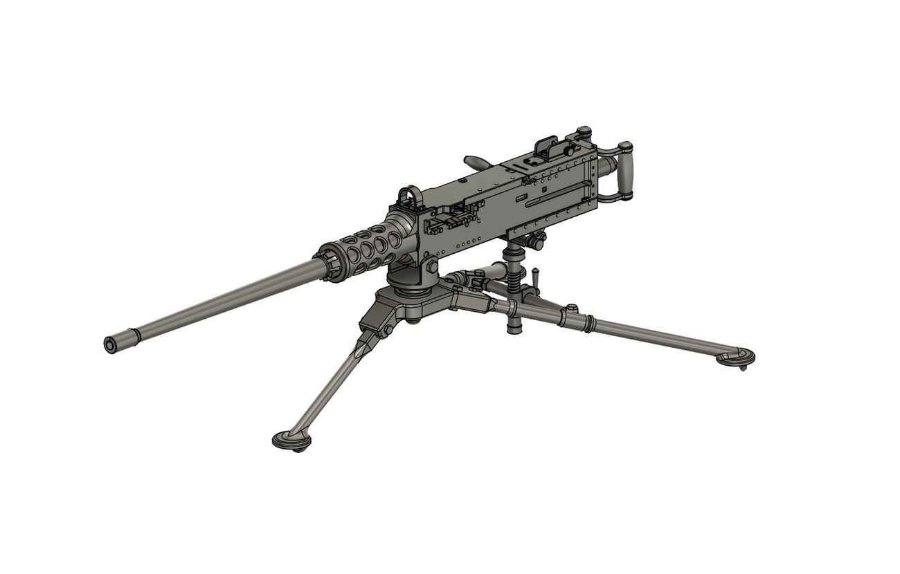 Browning Machine Gun with Tripod