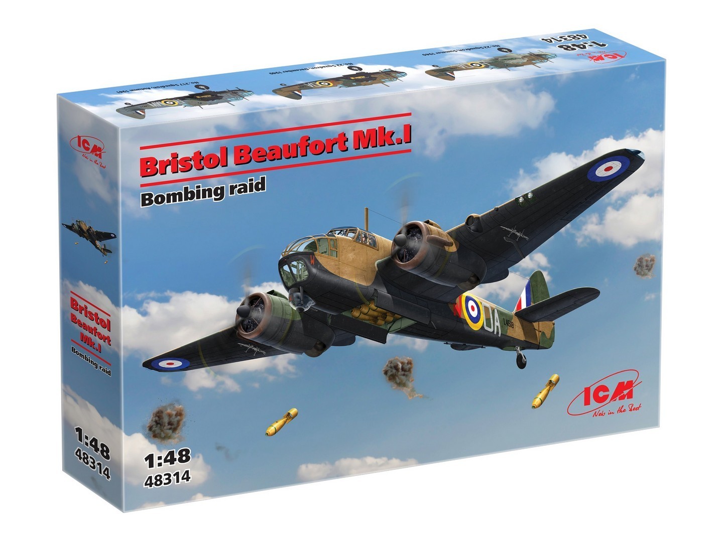 Bristol Beaufort Mk.I. Bombing raid