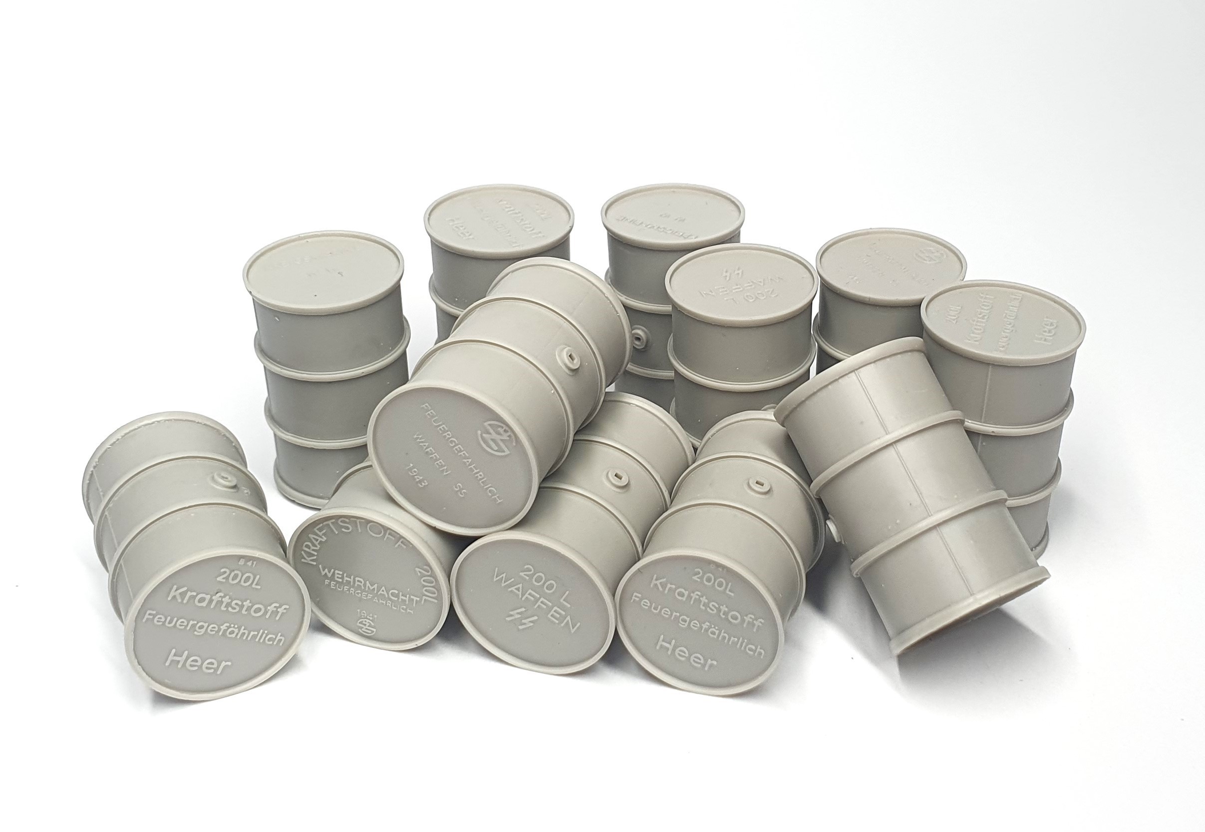 German fuel drums set (12 pcs)