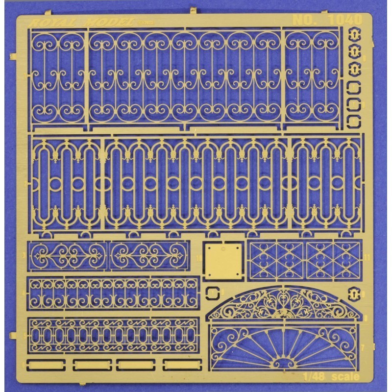 1040 Assorted Railings Set (1/48 scale)