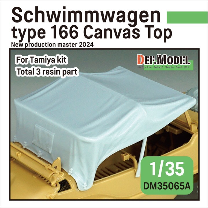 DM35065A chwimmwagen Type 166 Canvas Top for Tamiya kit