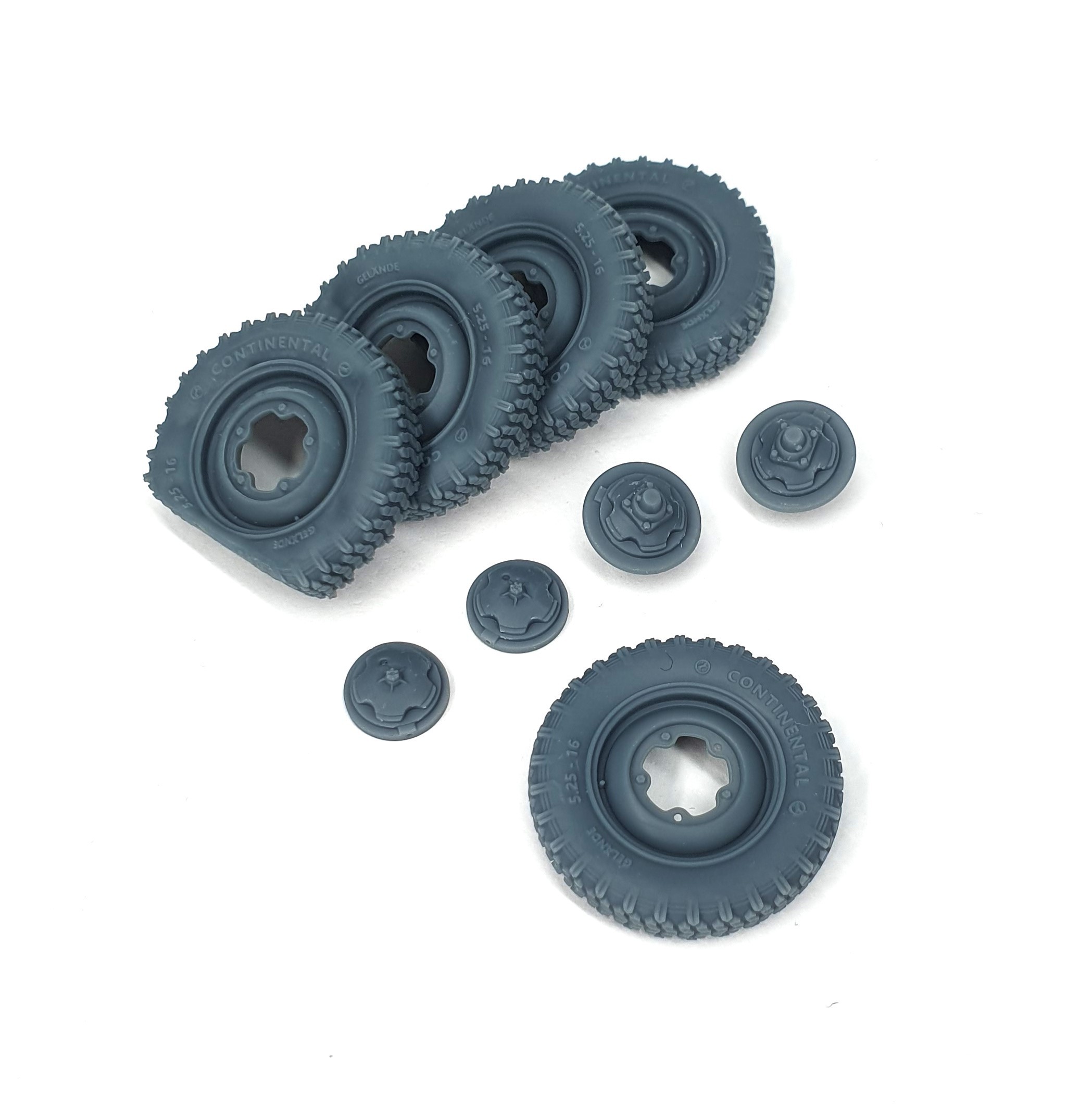 AFVs35-114  VW Schwimmwagen road wheels flat tires typ 2