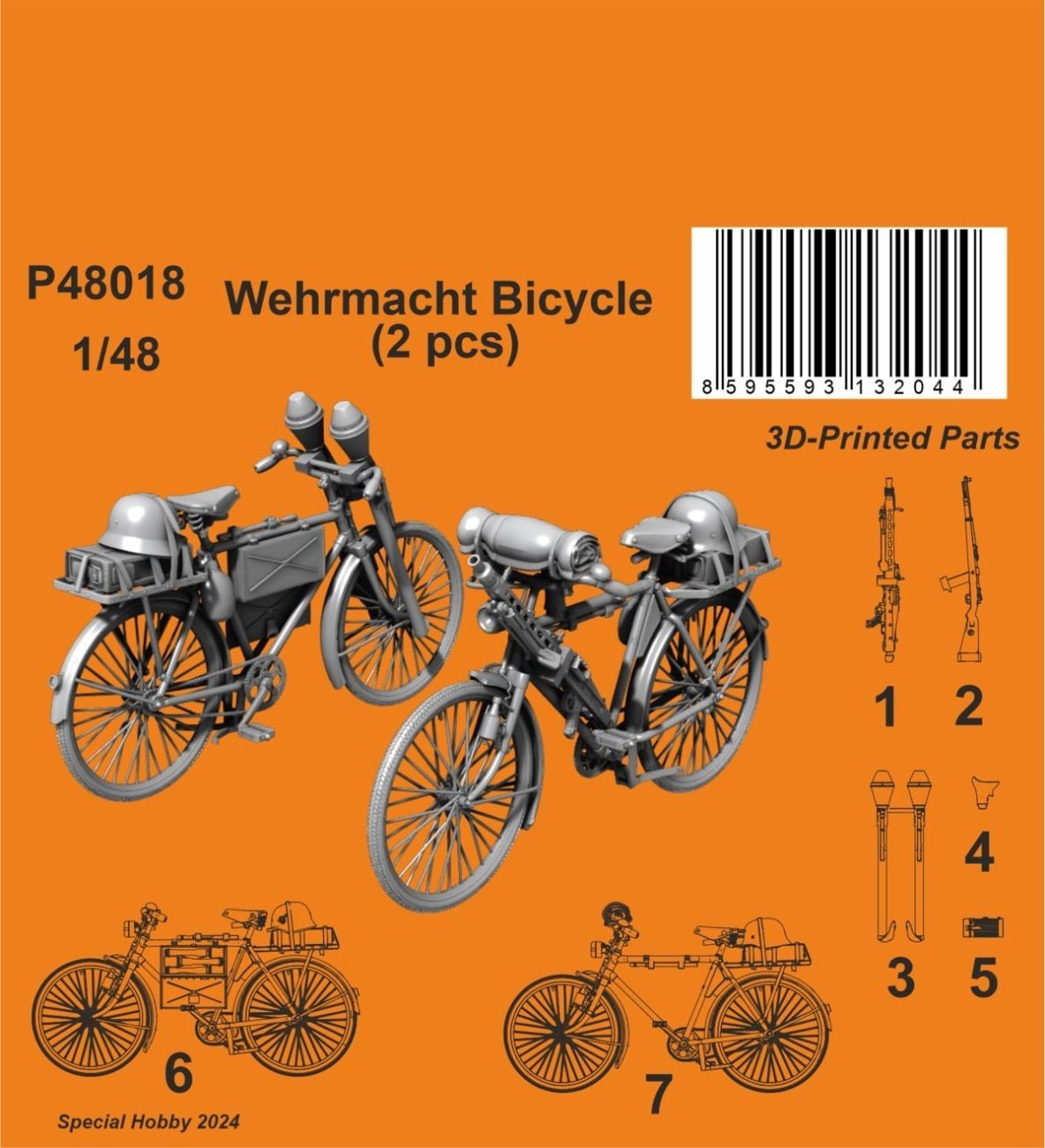 Wehrmacht Bicycle (2 pcs) 1/48