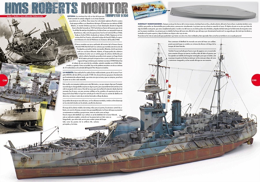 HMS Roberts MONITOR. Luis Albendin Valenzuela.