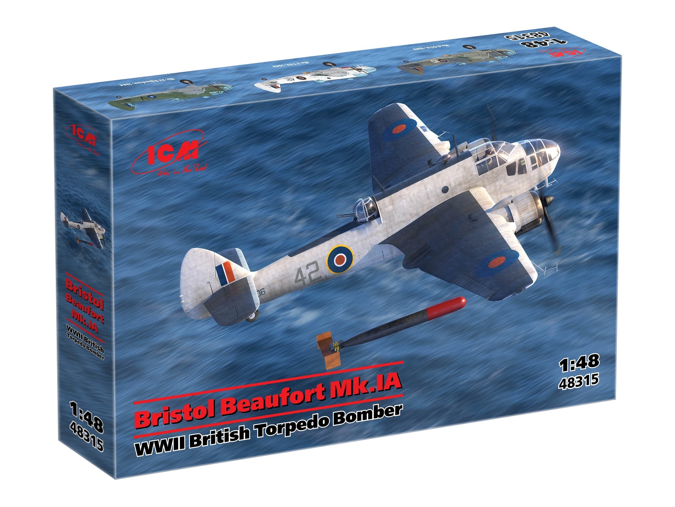 Bristol Beaufort Mk.IA WWII British torpedo bomber