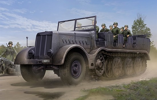 Trumpeter Schwerer Zugkraftwagen 18 t Sd.Kfz.9 Artillery Version (09575)