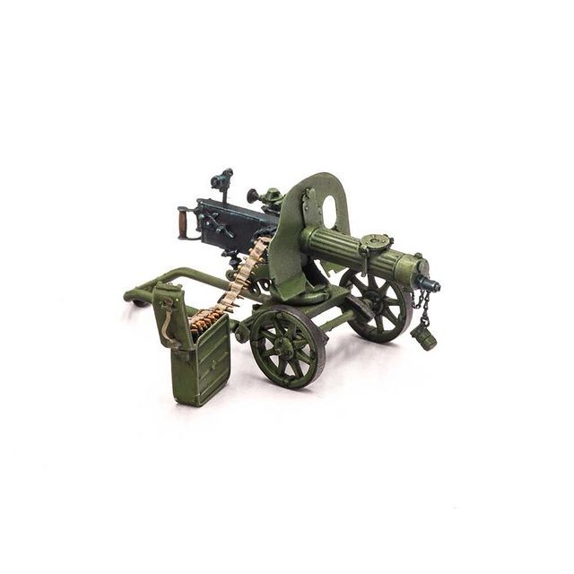 S-331 Maxim machine gun with cartridge boxes and belts, 1/35