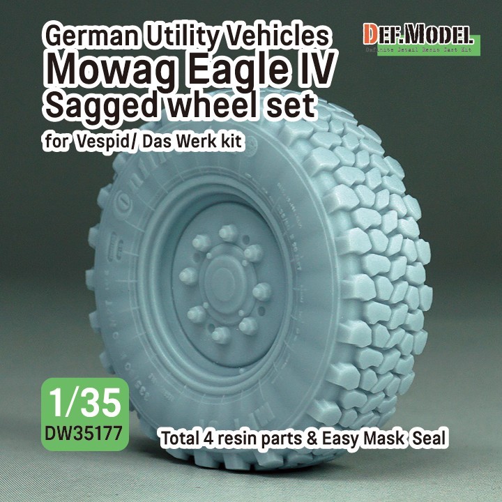 DW35177 German Utility Vehicles Mowag Eagle IV Sagged wheel set