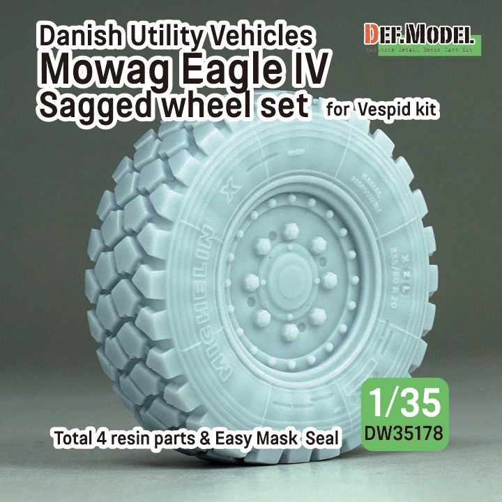 DW35178 Danish Utility Vehicles Mowag Eagle IV Sagged wheel set