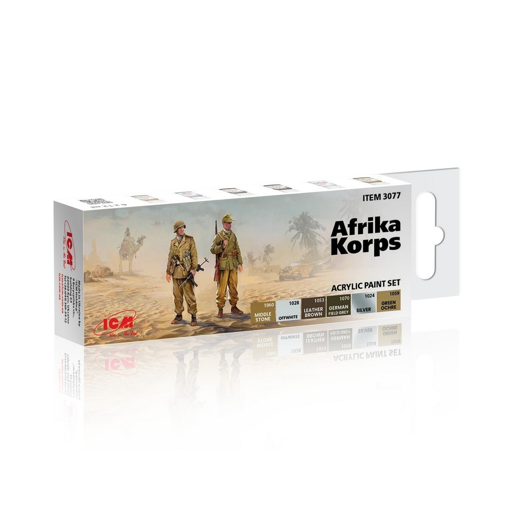 Acrylic paint set for Afrika Korps