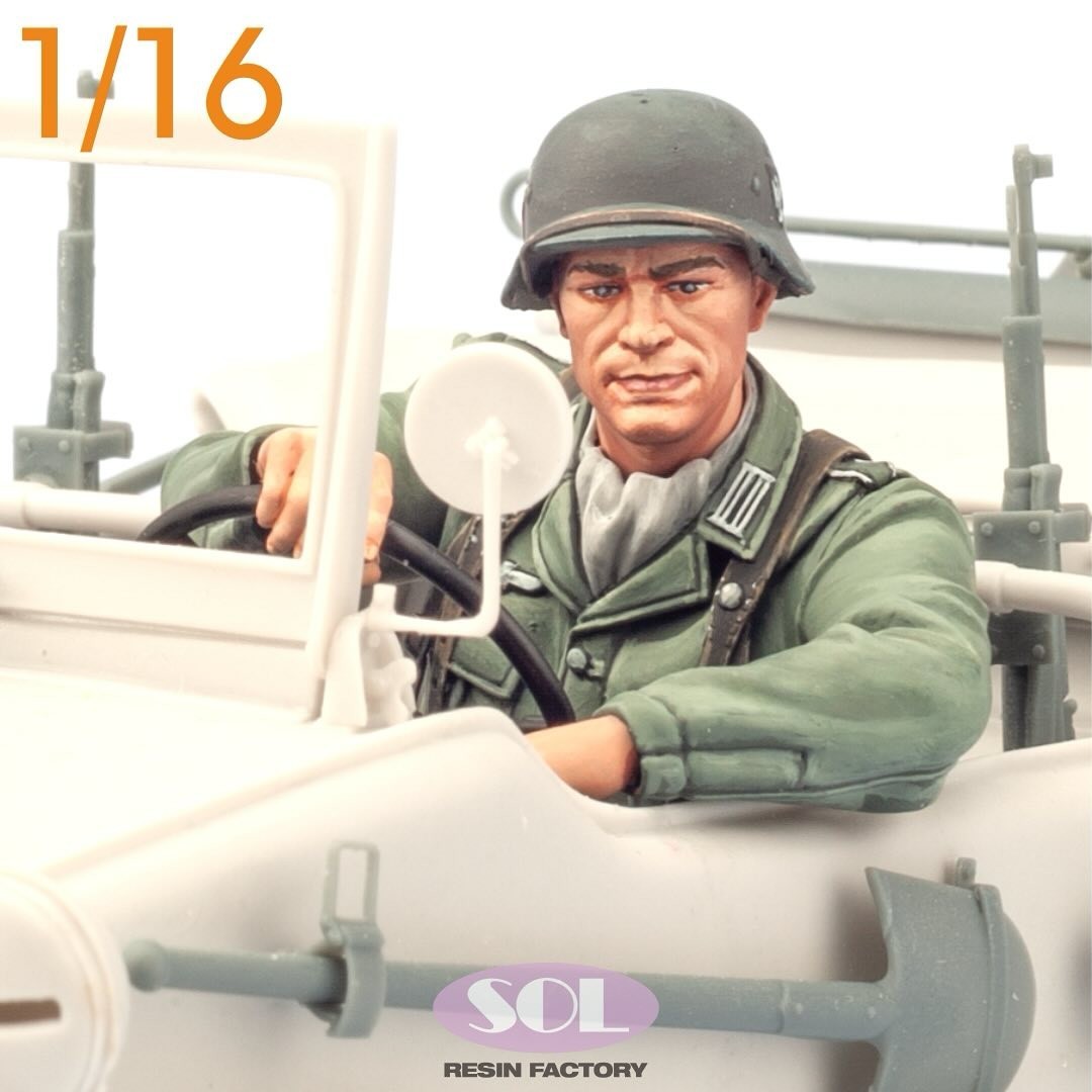 MM845 Driver for WWII German Schwimmwagen (3D printed kit)