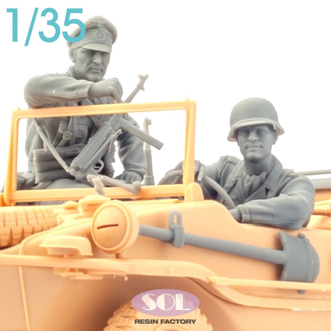 MM850 Crew for WWII German Schwimmwagen (3D printed kit)