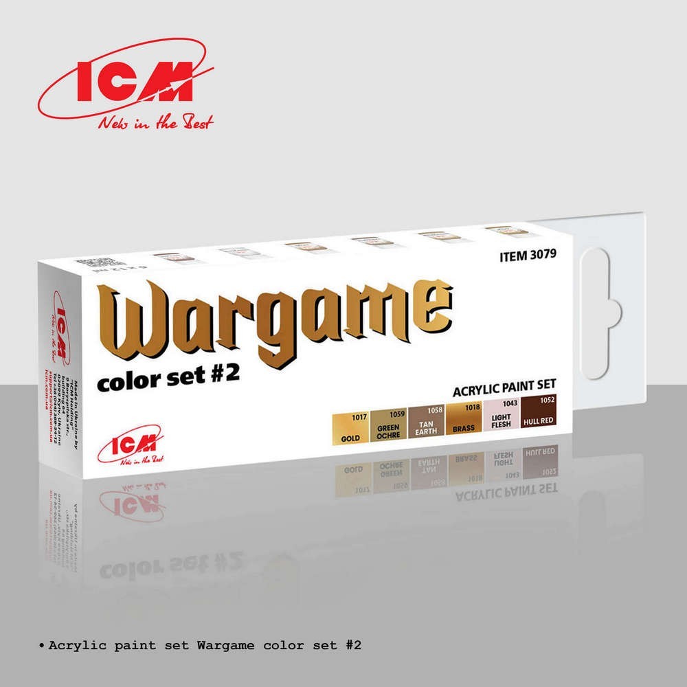 Acrylic paint set for Wargame Color Set #2