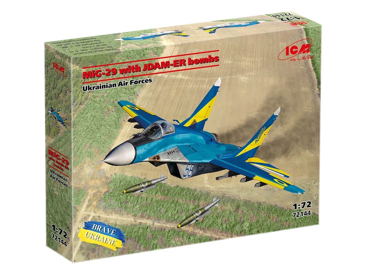 MiG-29 with JDAM-ER bombs Ukrainian Air Forces 1:72