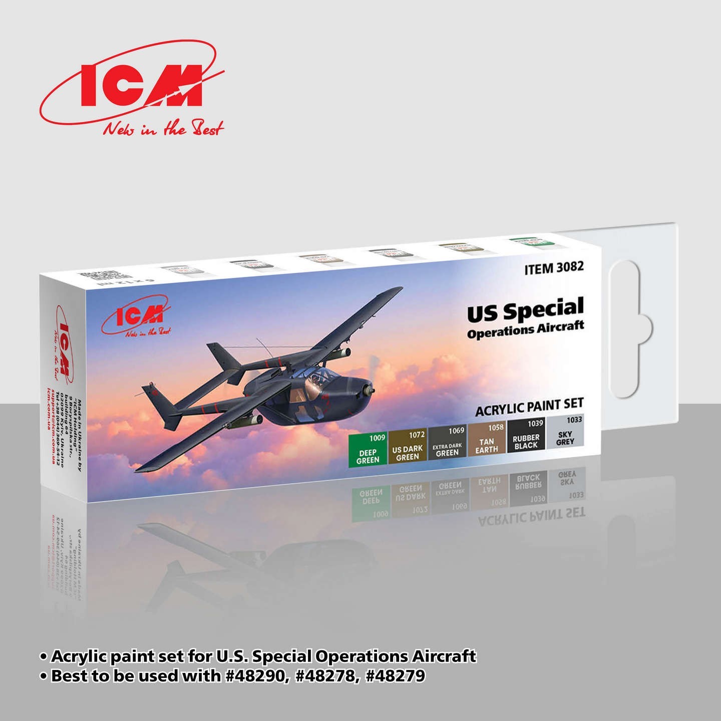 Acrylic paint set for US Special Operations Aircraft