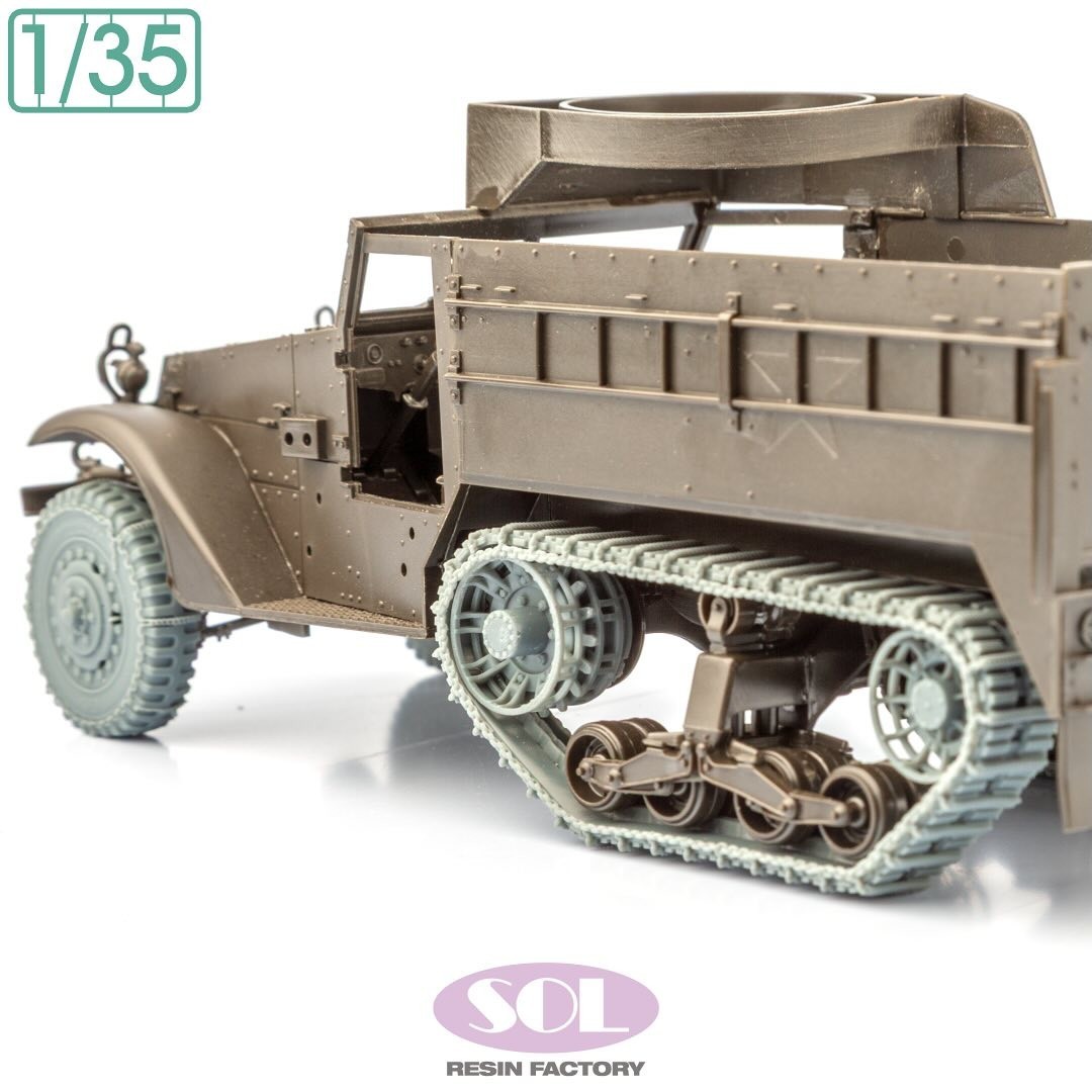 MM893 M3A1 Wheels & Track with Chain (for TAMIYA)
