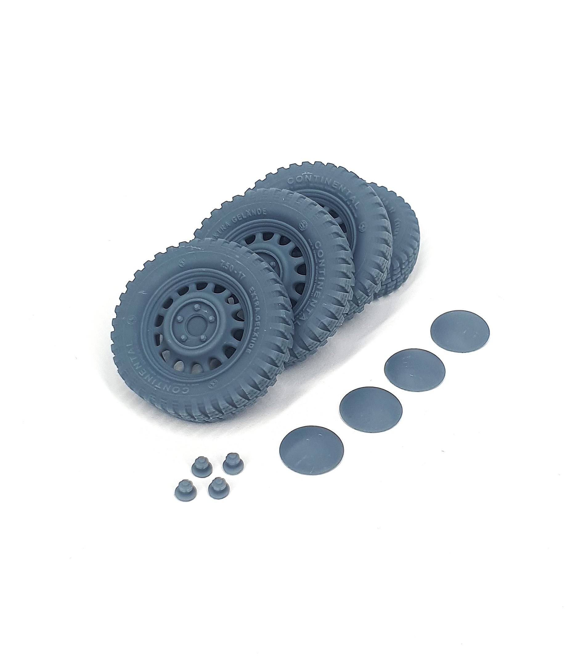 AFVs35-185 	  Trippel SG.6 road wheels with caps (weighted)