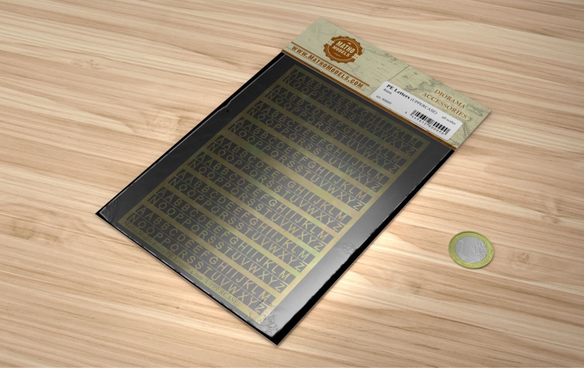 Matho Models 80009 PE Letters: 4 mm (UPPERCASE)