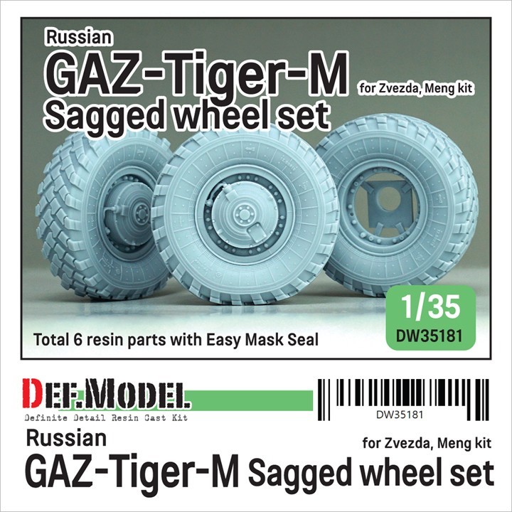DW35181 Russian GAZ-Tiger-M Sagged Wheel set