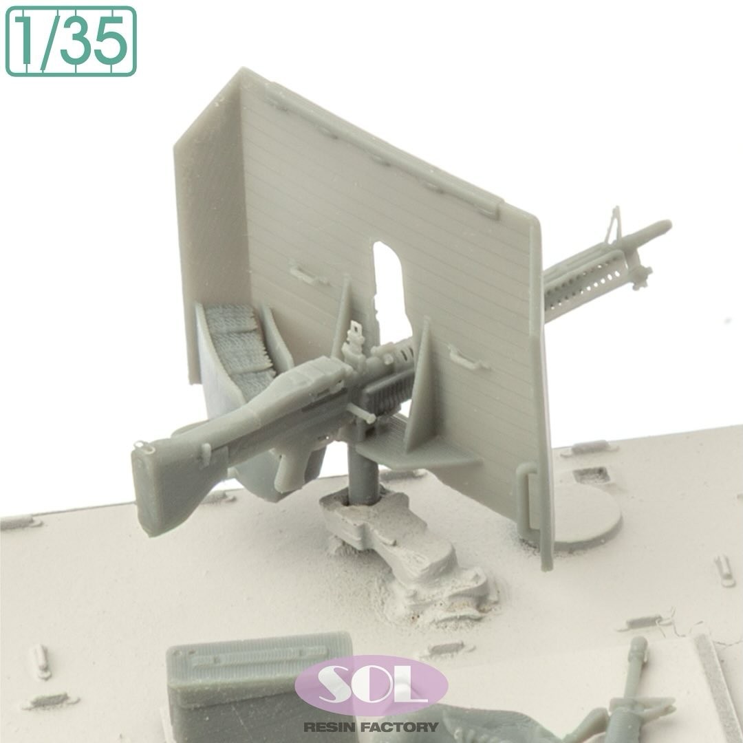 MM931 M60 MG w/ Gun Shield, for M113 APC (3D printed kit)