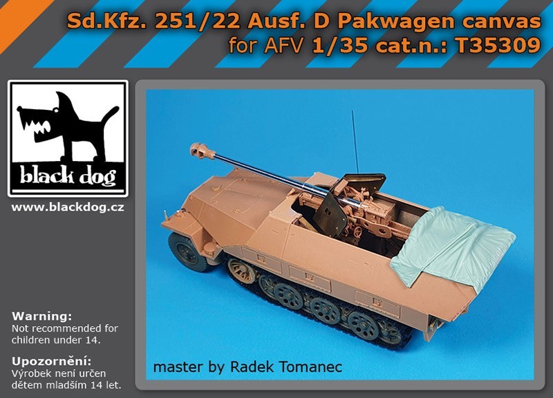 T35309    1/35 Sd.Kfz 251/22 Ausf.D canvas for AFV