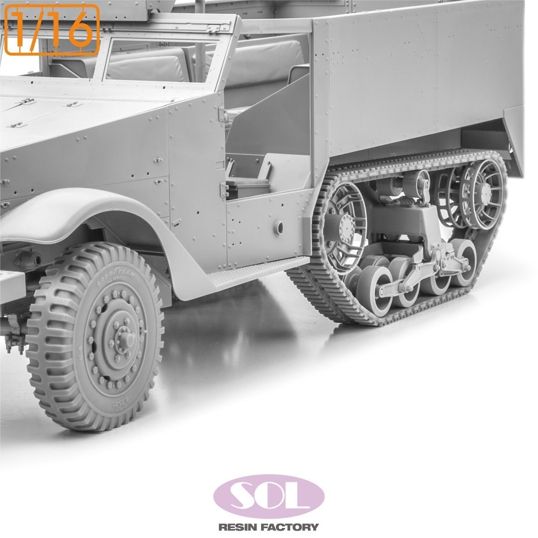 MM964 1/16 scale Weighted Wheels & Tracks for M3A1 / ANDY’S HOBBY